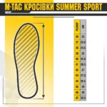 Кросівки summer sport M Tac розмірна сітка